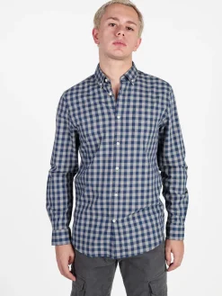Coveri Viale Morin Camicia uomo a quadri in cotone a maniche lunghe