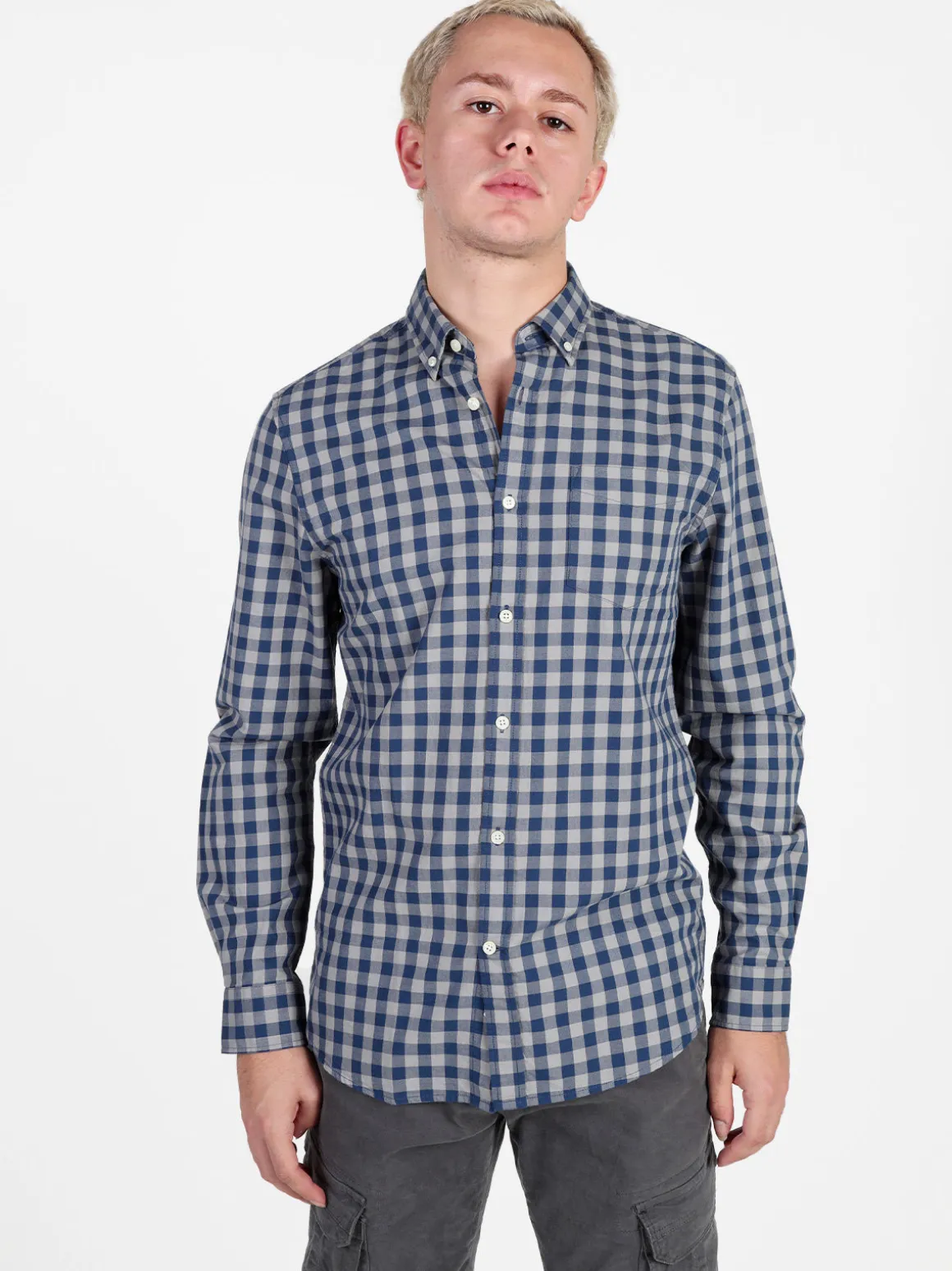 Coveri Viale Morin Camicia uomo a quadri in cotone a maniche lunghe