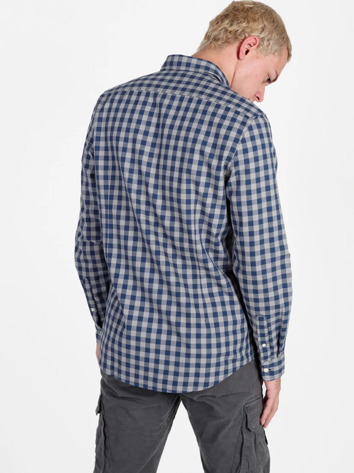Coveri Viale Morin Camicia uomo a quadri in cotone a maniche lunghe