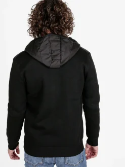 Coveri Viale Morin Giubbino da uomo con cappuccio e zip e dettagli in maglia