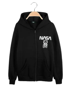 Cuba10 Felpa da ragazzo con cappuccio e zip