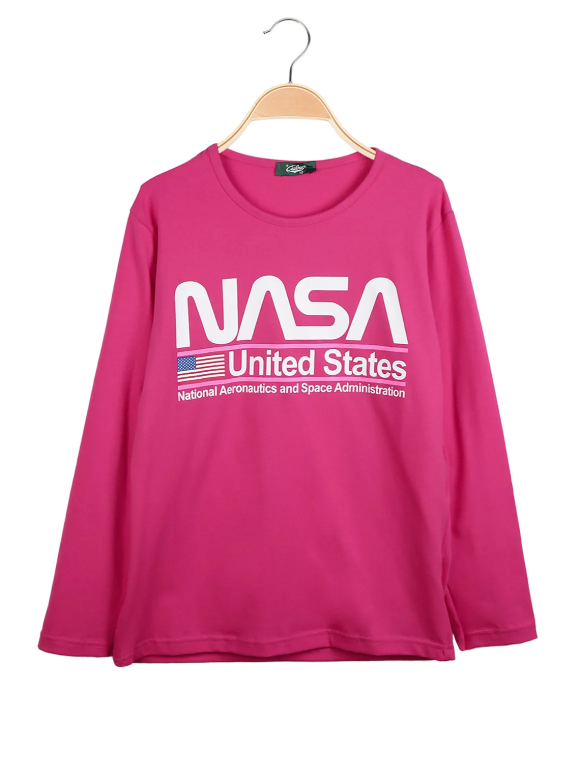 Cuba10 T-shirta da ragazza a maniche lunghe con scritta