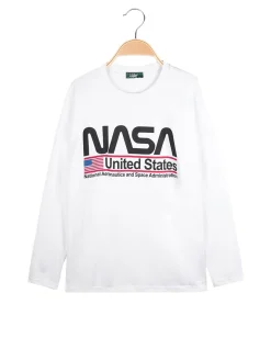 Cuba10 T-shirt da ragazzo a maniche lunghe con scritta