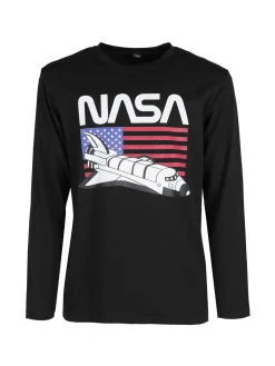 Cuba10 T-shirt uomo a maniche lunghe con stampa