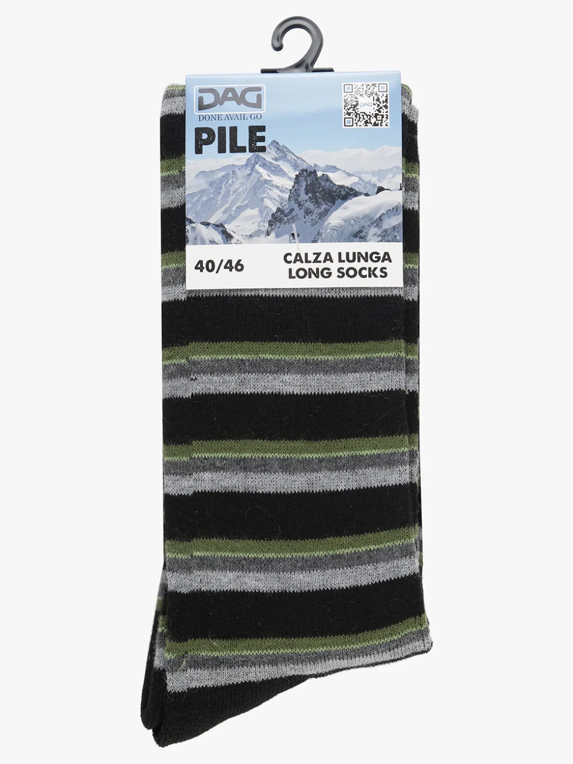 Dag Calze invernali lunghe da uomo a righe