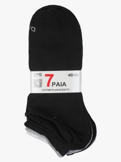 Dag Set di 7 paia di calze da uomo in cotone