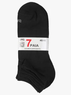 Dag Set di 7 paia di calze da uomo in cotone