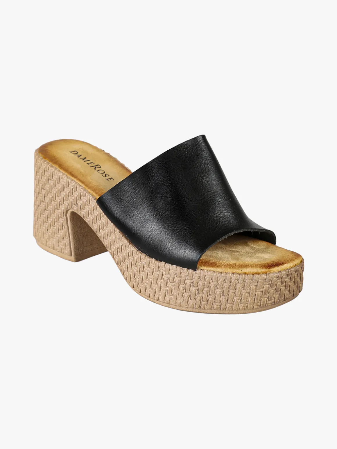 Dame Rose Ciabatte donna con tacco e plateau