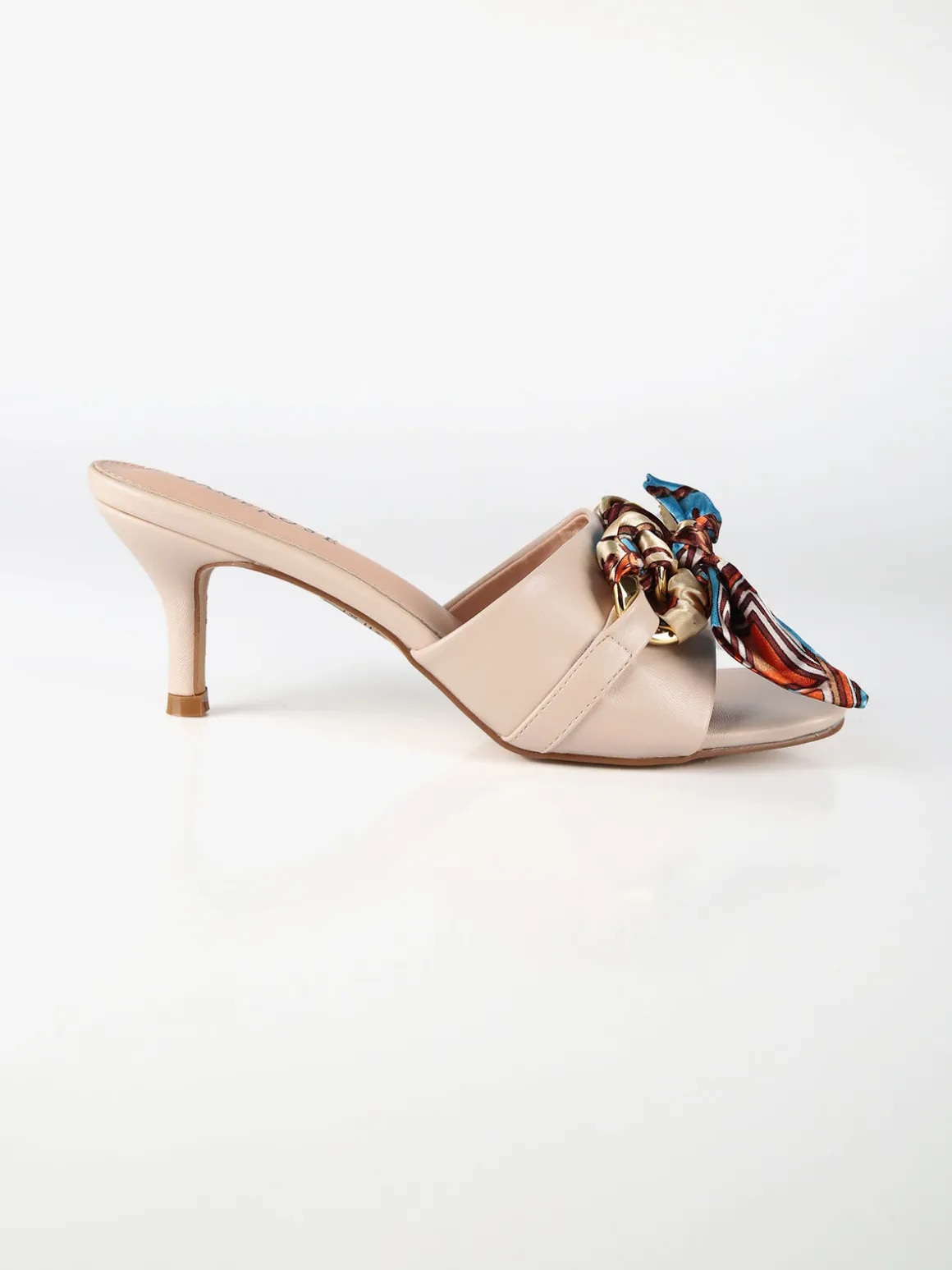 Dame Rose Ciabatte donna con tacco e foulard