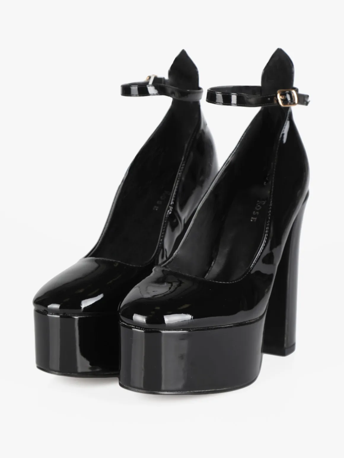 Dame Rose Decolletè donna con tacco e plateau