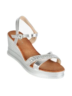 Dame Rose Sandali donna con zeppa e strass