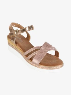 Dame Rose Sandali donna con zeppa e strass