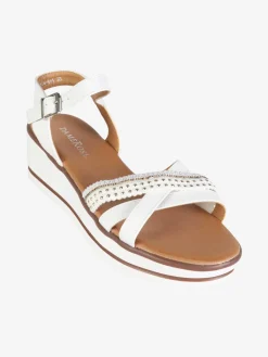 Dame Rose Sandali donna con zeppa e borchie