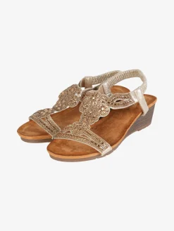 Dame Rose Sandali donna gioiello con zeppa