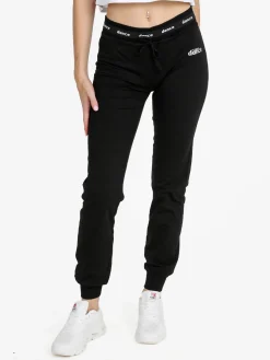 Dance Pantaloni donna sportivi con coulisse e polsini - nero