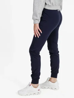 Dance Pantaloni donna sportivi con coulisse e polsini - blu scuro