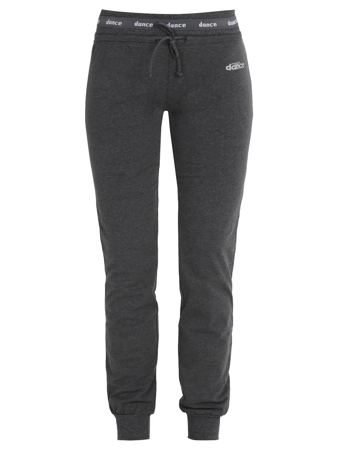 Dance Pantaloni donna sportivi con coulisse e polsini - grigio scuro