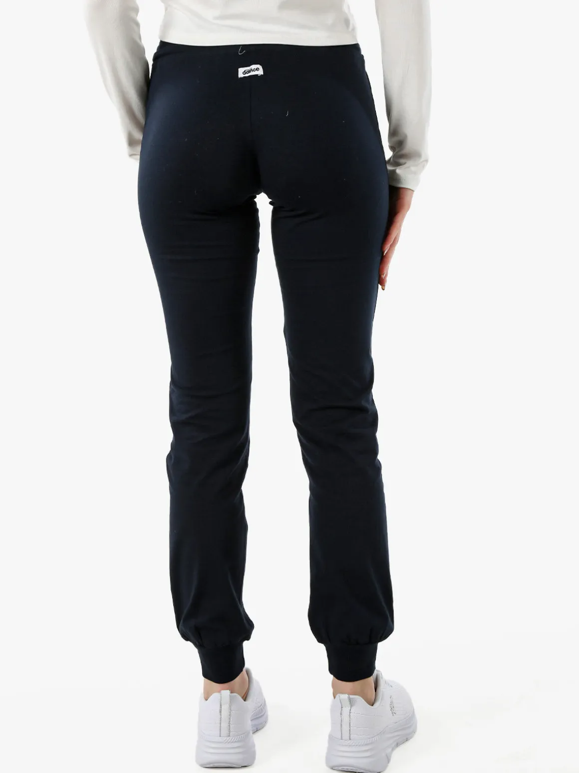 Dance Pantaloni sportivi da donna con polsini e coulisse in vita - blu scuro