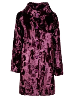 Daystar Cappotto lungo da donna in pelliccia sintetica