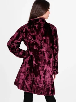 Daystar Cappotto lungo da donna in pelliccia sintetica