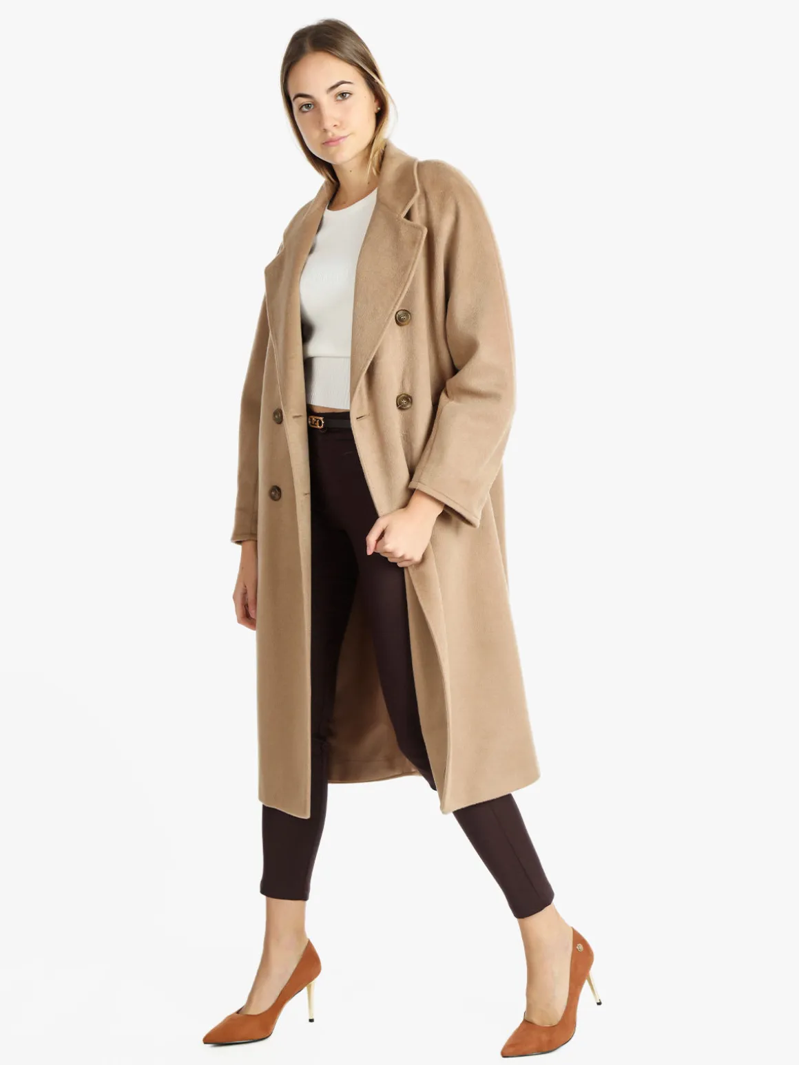 Daystar Cappotto lungo doppiopetto donna