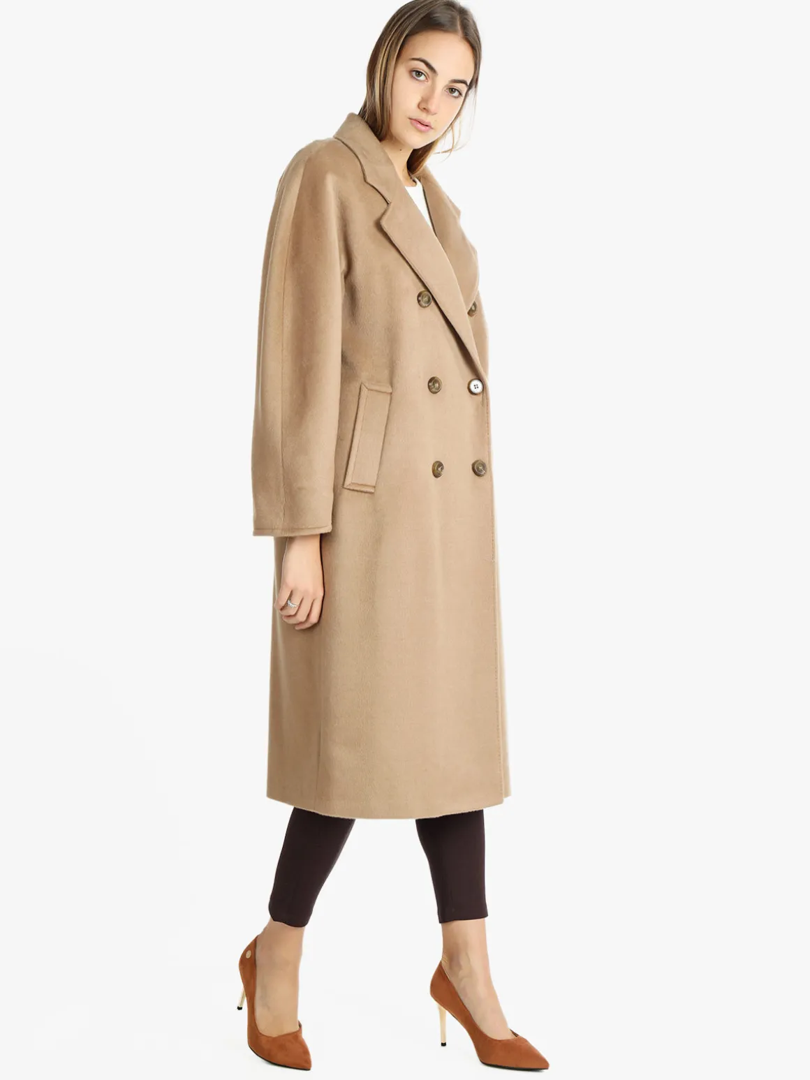 Daystar Cappotto lungo doppiopetto donna
