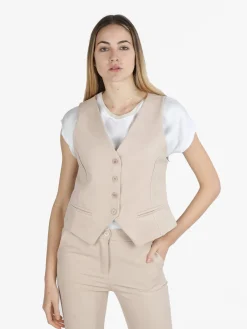 Daystar Gilet donna elegante con bottoni