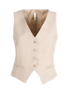 Daystar Gilet donna elegante con bottoni