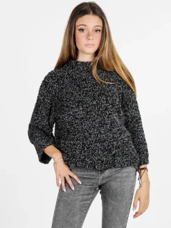 Daystar Maglione donna in bouclè - nero