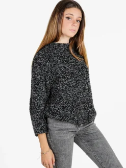 Daystar Maglione donna in bouclè - nero