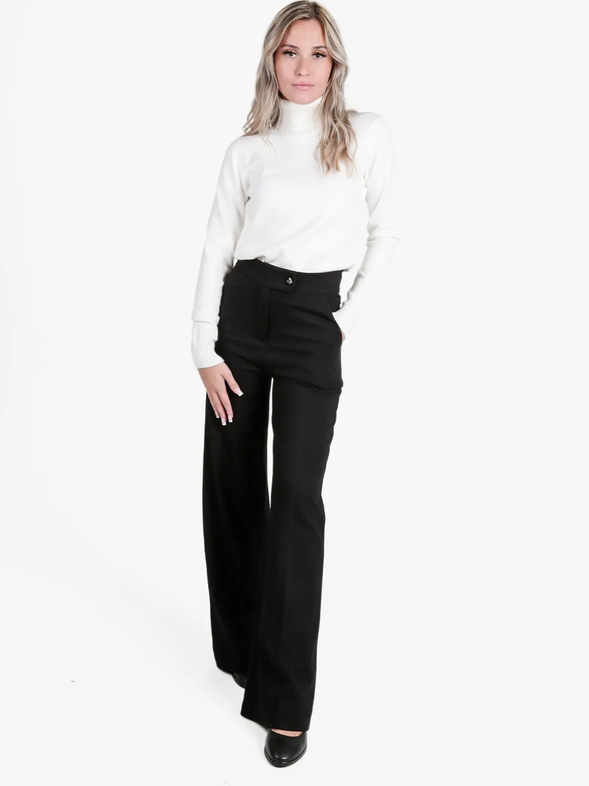 Daystar Pantaloni casual da donna a vita alta