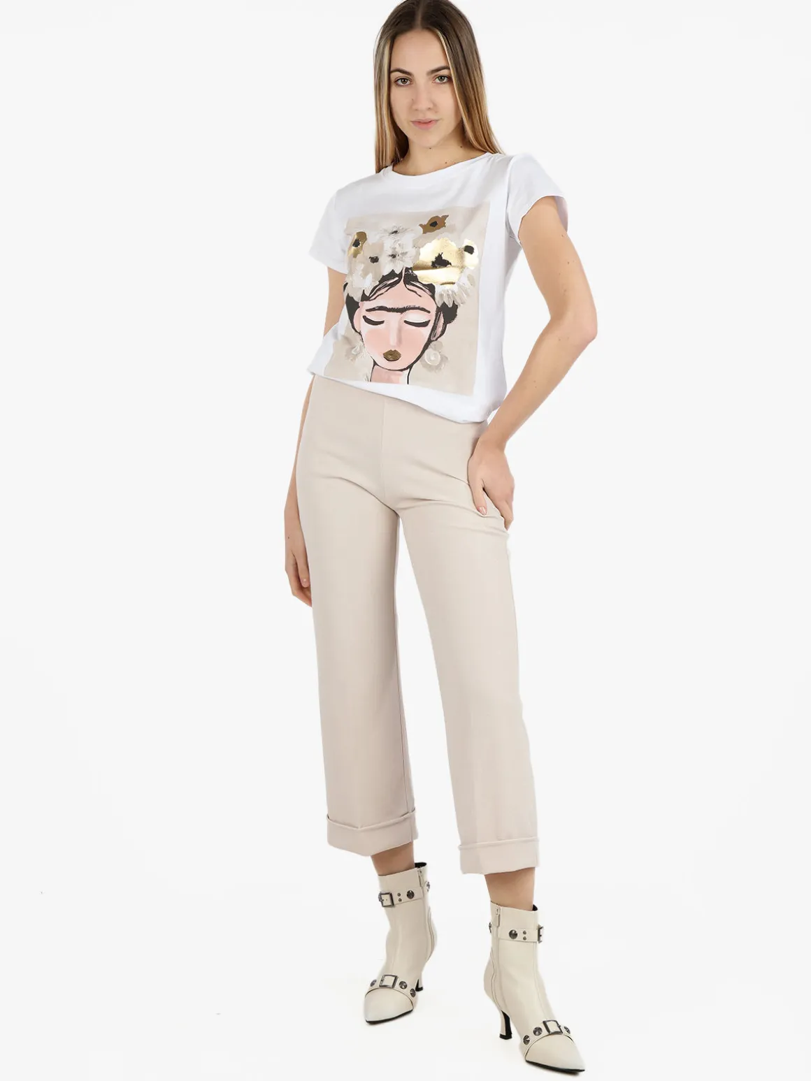 Daystar Pantaloni classici donna gamba larga