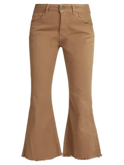 Daystar Pantaloni cropped da donna con finale a zampa