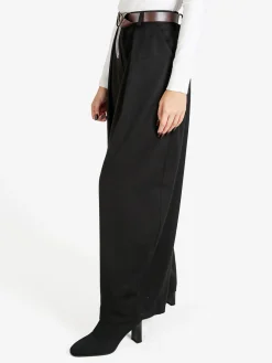 Daystar Pantaloni donna casual a palloncino con cintura - nero