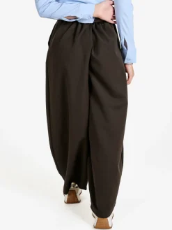 Daystar Pantaloni donna casual a palloncino con cintura - moro