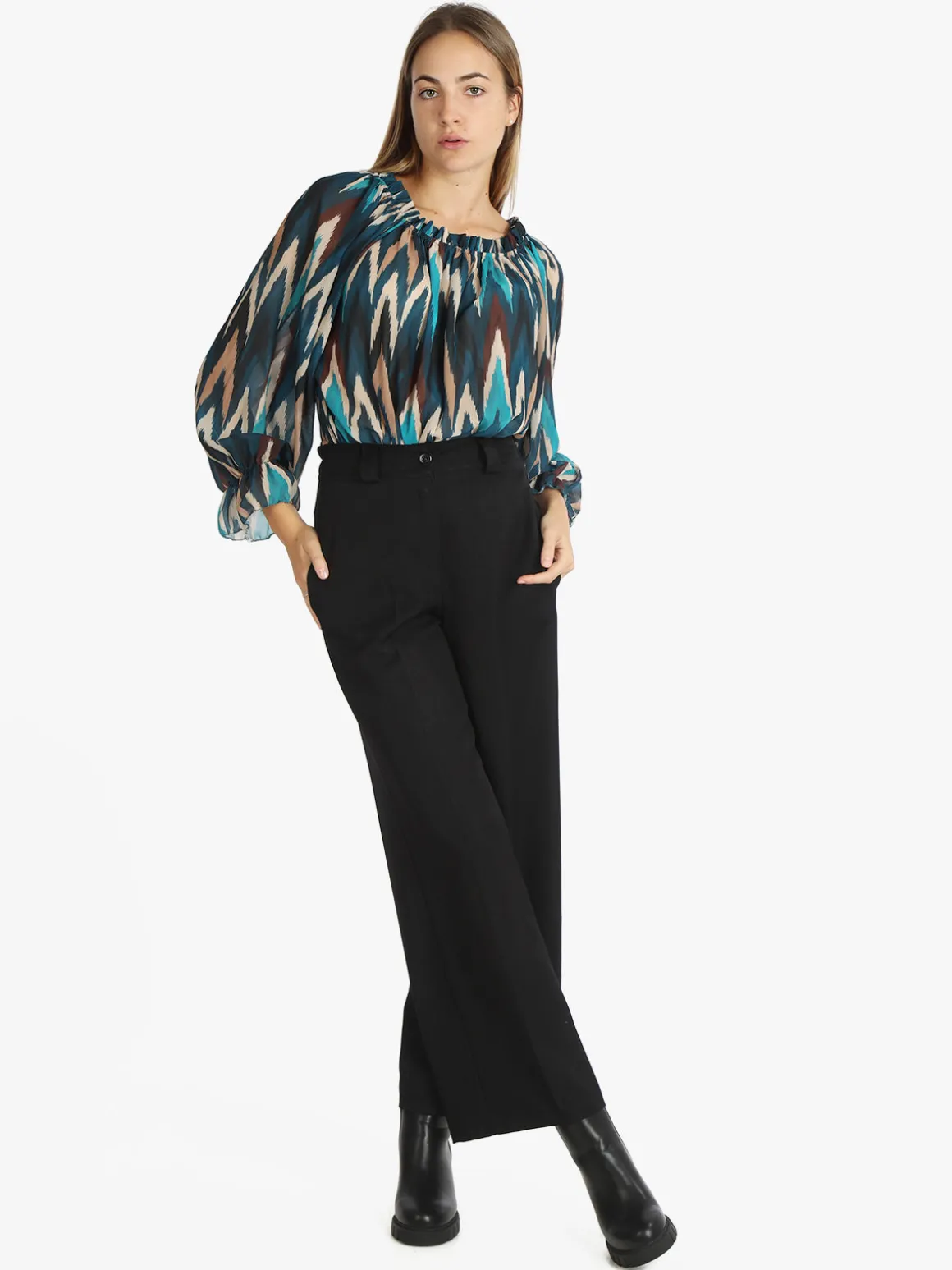 Daystar Pantaloni palazzo donna taglio classico