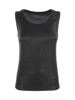 Daystar Top donna effetto metallizzato