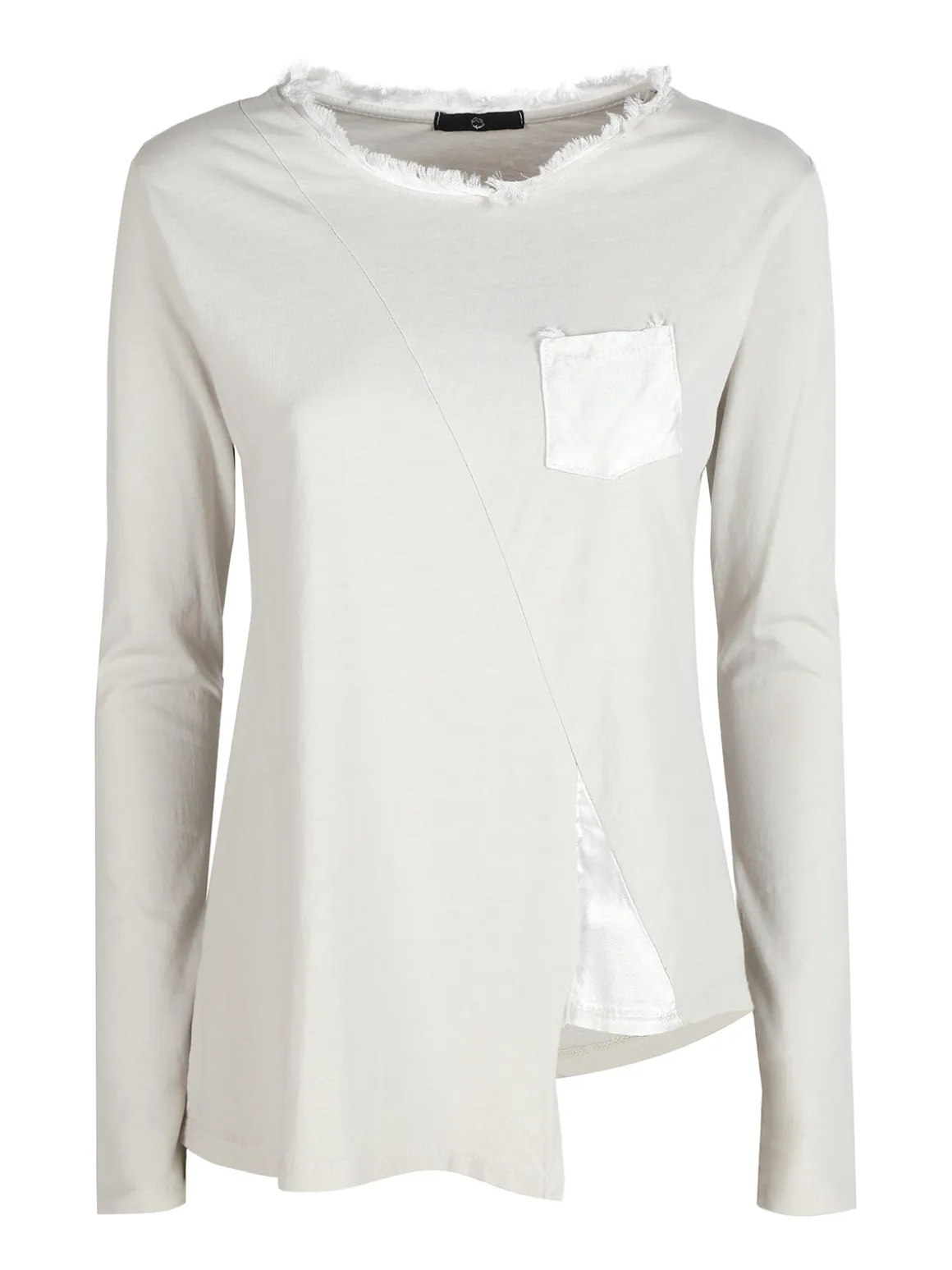 Daystar T-shirt donna a maniche lunghe con taschino