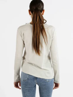 Daystar T-shirt donna a maniche lunghe con taschino