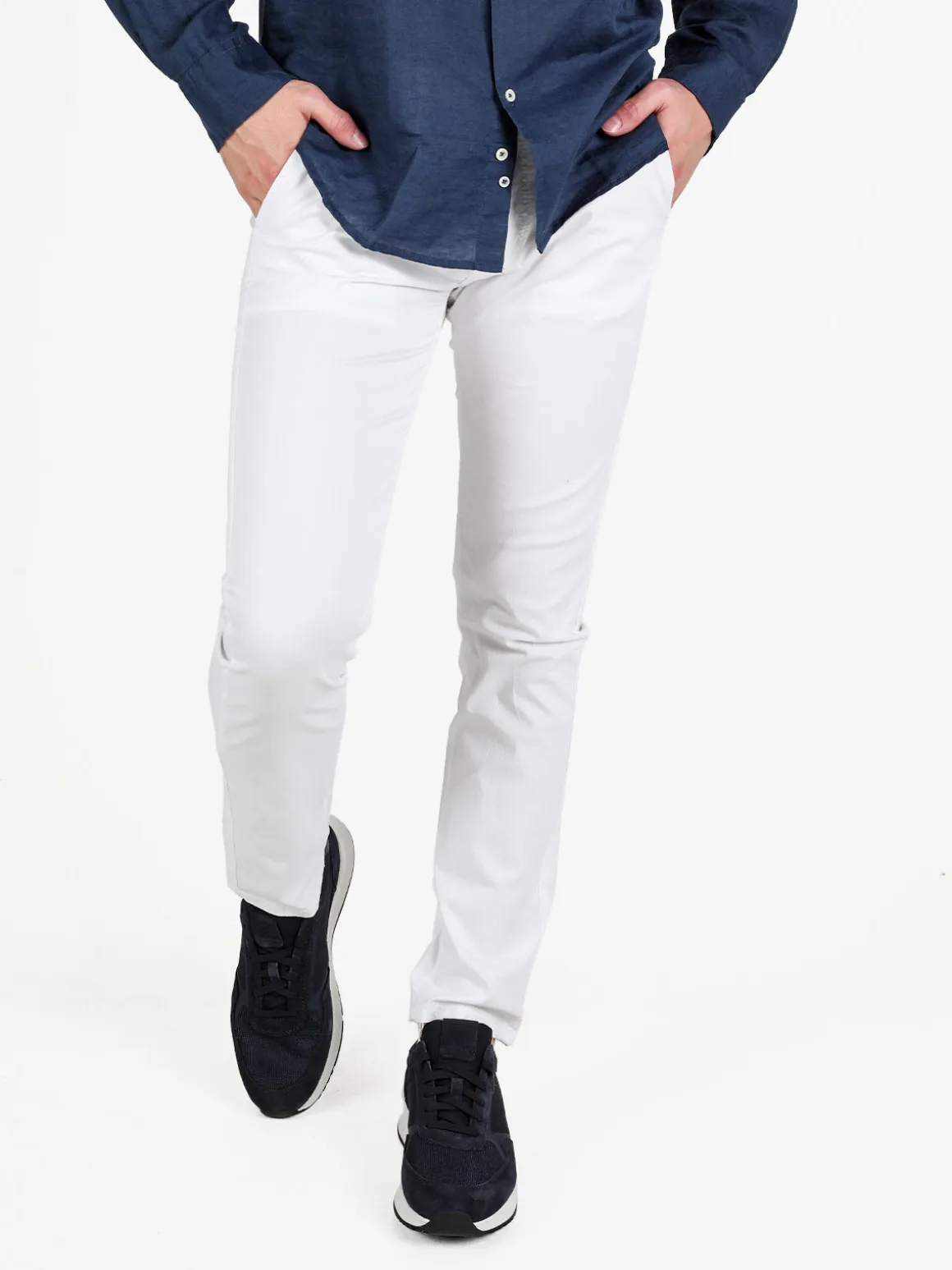 3-D Dimensione Pantaloni casual da uomo in cotone