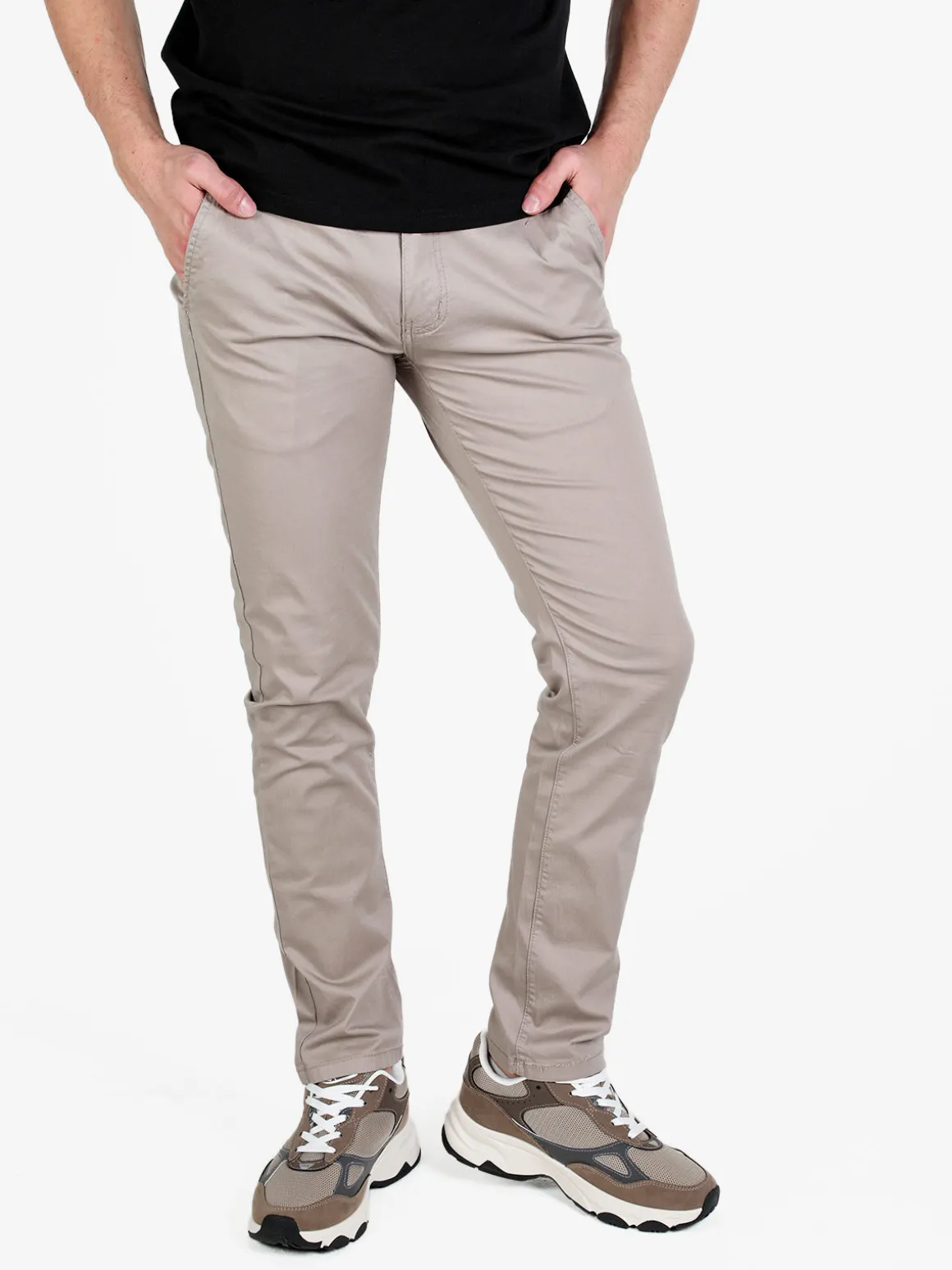 3-D Dimensione Pantaloni casual da uomo in cotone