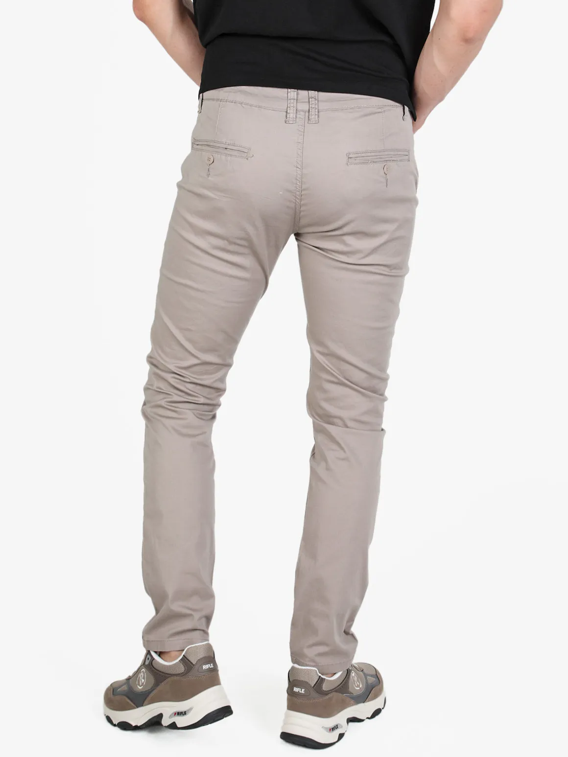 3-D Dimensione Pantaloni casual da uomo in cotone