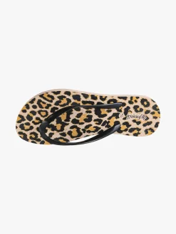 De Fonseca Infradito donna animalier in gomma - nero