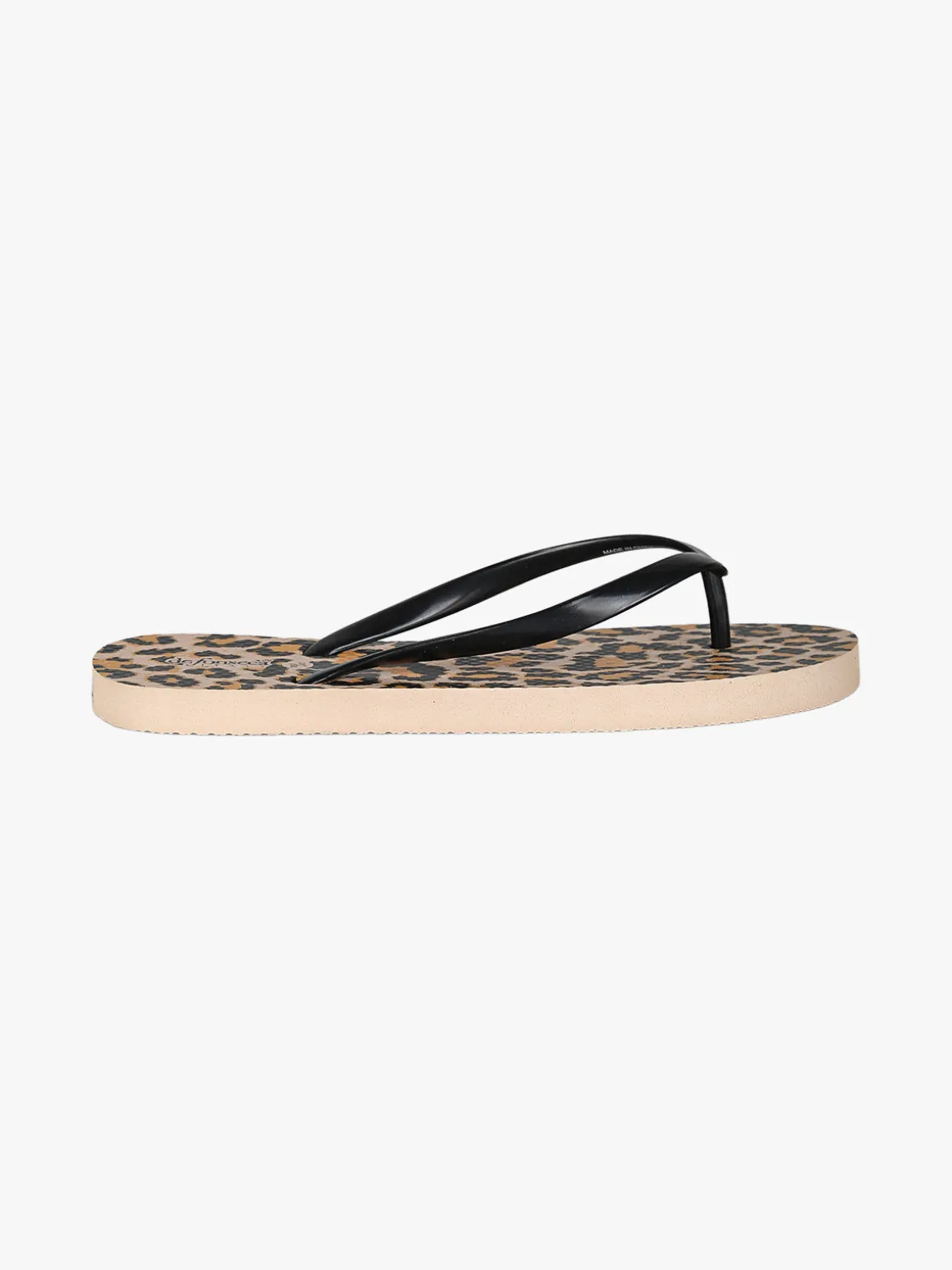 De Fonseca Infradito donna animalier in gomma - nero