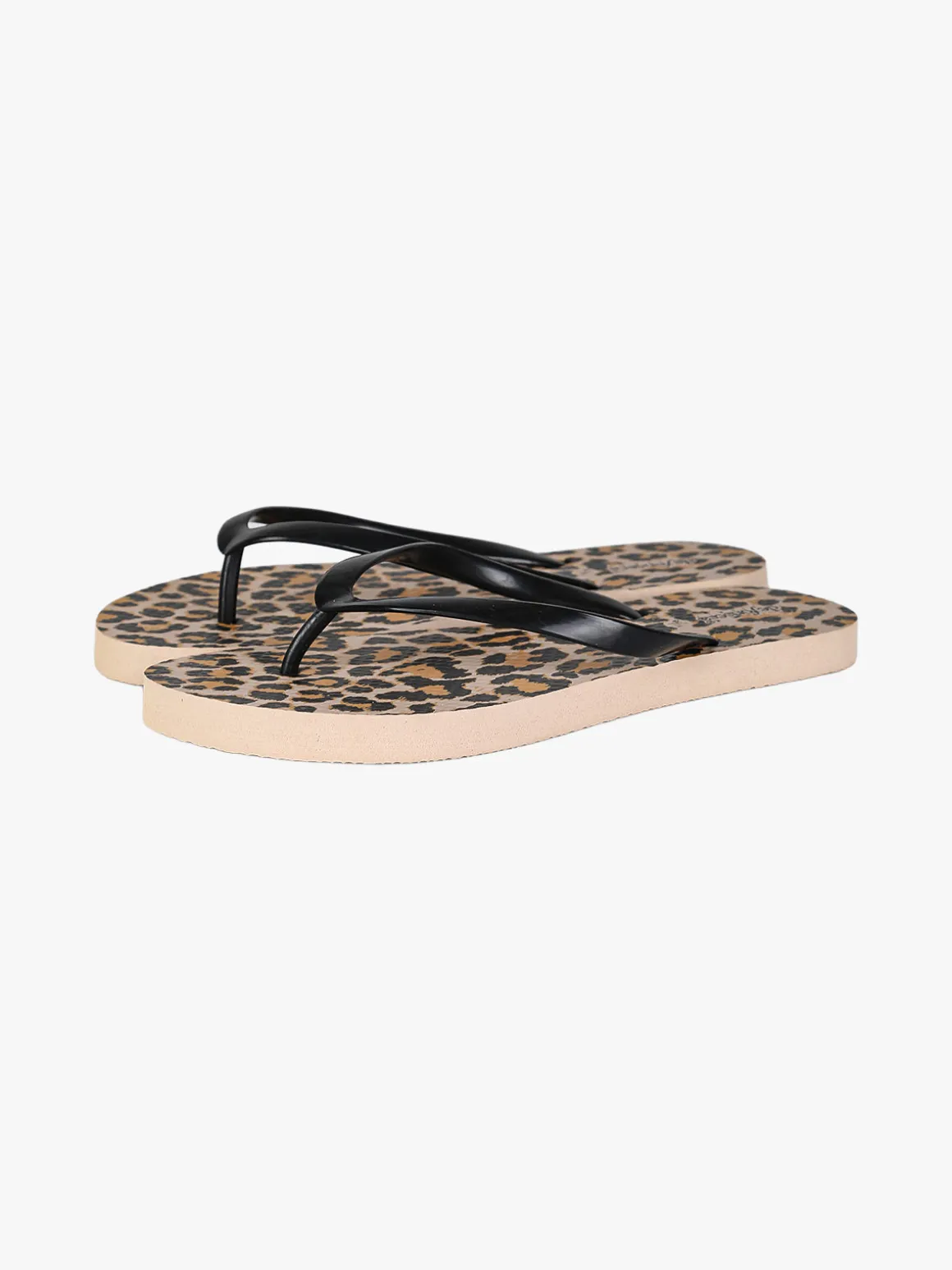 De Fonseca Infradito donna animalier in gomma - nero