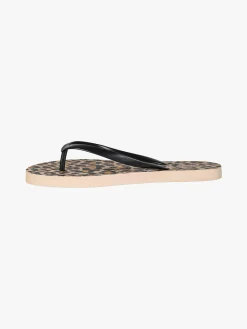 De Fonseca Infradito donna animalier in gomma - nero