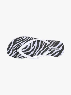 De Fonseca Infradito donna animalier in gomma - bianco