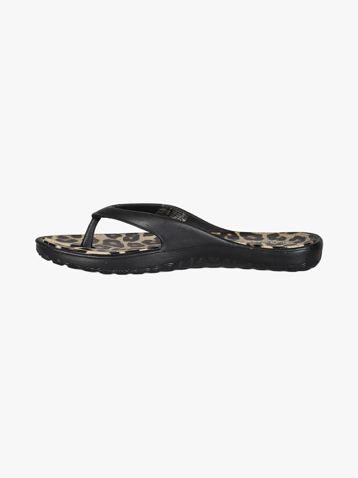 De Fonseca Infradito donna da mare in gomma animalier - nero