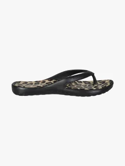 De Fonseca Infradito donna da mare in gomma animalier - nero