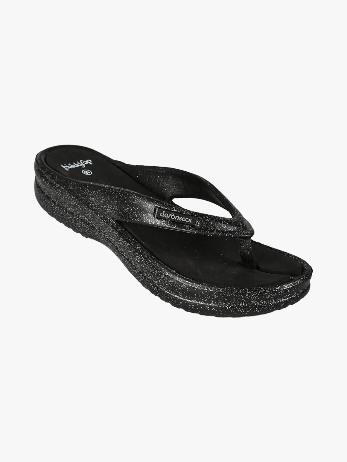 De Fonseca Infradito donna glitter con zeppa